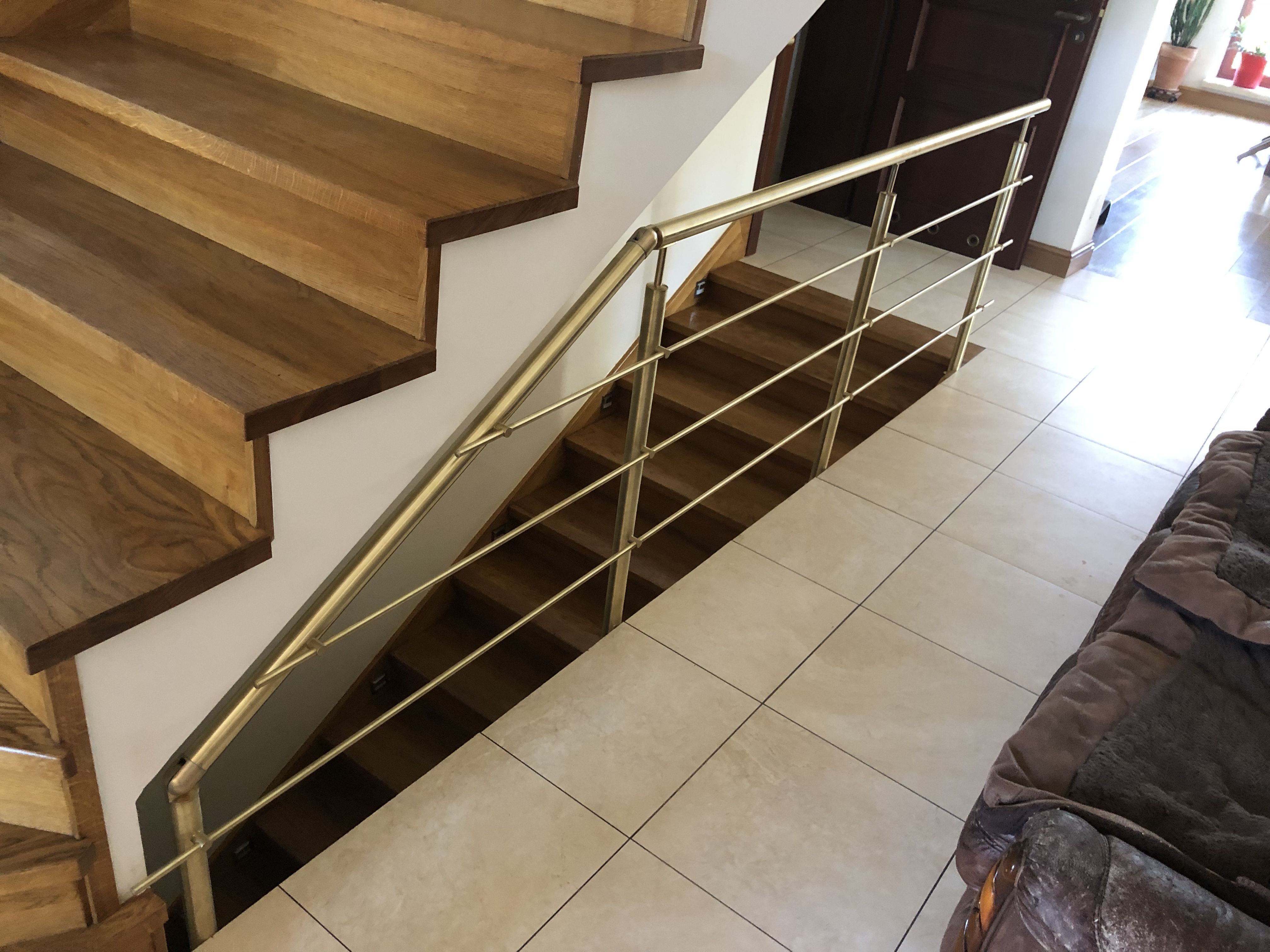 Balustrada mosiężna Warszawa – realizacja Balustrady1 nr 3